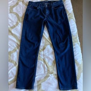 Banana Republic traveler jeans. Slim flex